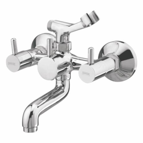 Wall Mixer Telephonic with Hand Shower Arrangement only with Crutch Chrome